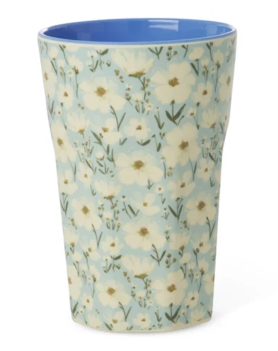 Høj kop - Mint - Summer Bloom Print
